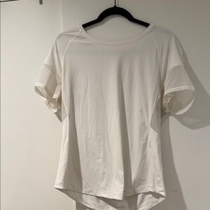 lululemon athletica Off-White Short Sleeve Tee